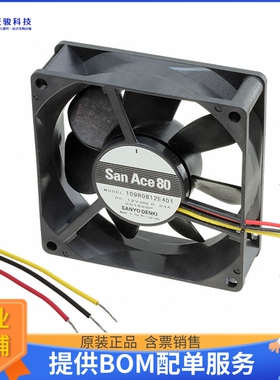 无刷直流风扇109R0812E401【FAN AXIAL 80X25MM 12VDC WIRE】