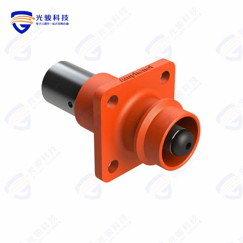ATHP041P08NN-35-ORG《8MM RIGHT ANGLE PLUG, ORANGE》