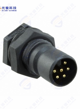 Q8U-06PMMS-QF8001《CONN RCPT MALE 6P GOLD SLDR CUP》