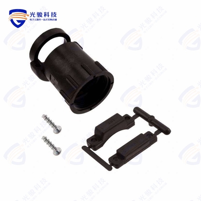 207008-5《CONN BACKSHELL W/CLAMP SZ 13 BLK》