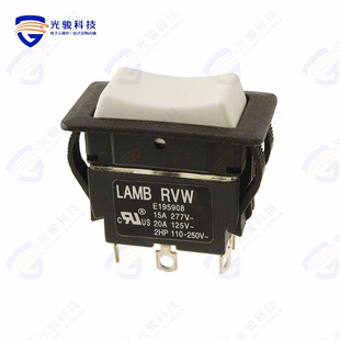 SWITCH 125V ROCKER 20A DPDT RVW56D1200