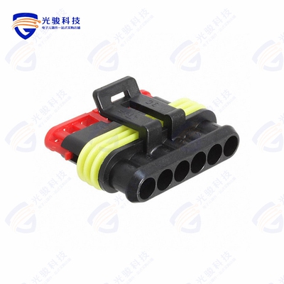 282090-1《CONN PLUG 6POS 1.5 SERIES BLACK》
