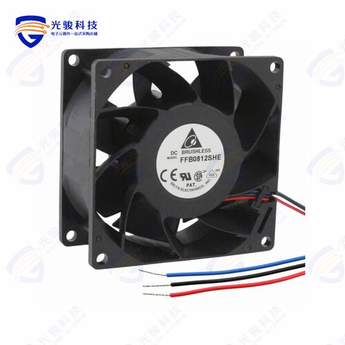 FFB0812SHE-F00《FAN AXIAL 80X38MM 12VDC WIRE》