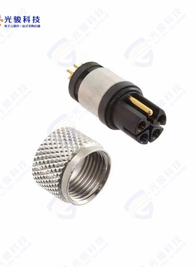 858-LP5-20TRLS4《M12 5P L-CODE FEMALE BRASS/TIN S》