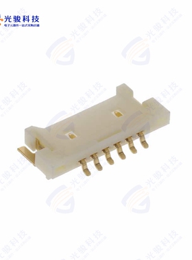 125SH-G-06-TR-SMT-T/R《CONN HDR SMD R/A 6POS 1.25MM》