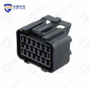 RECEPT CONN 18POS BLACK HOUSING 344106
