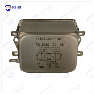 FN2030-20-06 滤波器LINE FILTER 250VAC 20A CHASS MNT