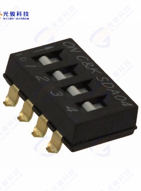 SDA04H0SBD 《SWITCH SLIDE DIP SPST 25MA 24V》