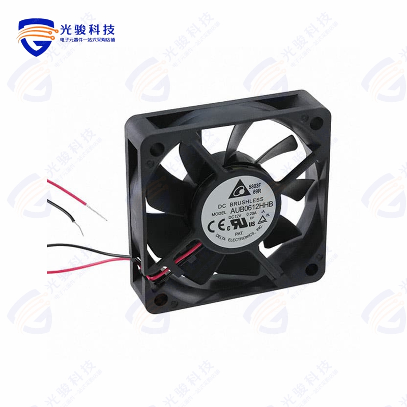 AUB0612HHB-A《FAN AXIAL 60X60X15MM 12V WIRE》