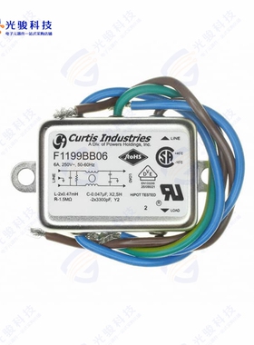 F1199BB06《LINE FILTER 250VAC 6A CHASS MNT》