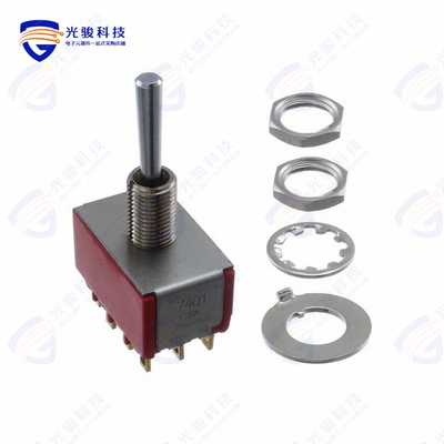 7401SYZBE 《SWITCH TOGGLE 4PDT 0.4VA 20V》
