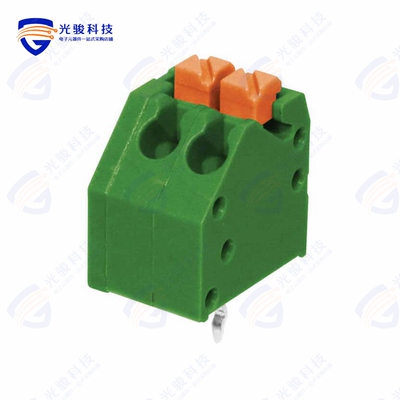 TBL002A-350-02GR-2OR《TERMINAL BLOCK, SCREWLESS, 3.50,》