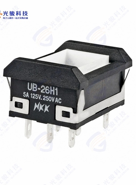 UB26NBKW015C 《SWITCH PUSHBUTTON DPDT 5A 125V》