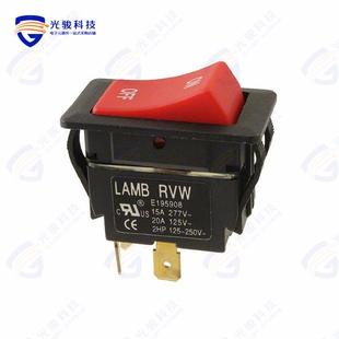 SWITCH 125V ROCKER 20A DPST RVW42D1923