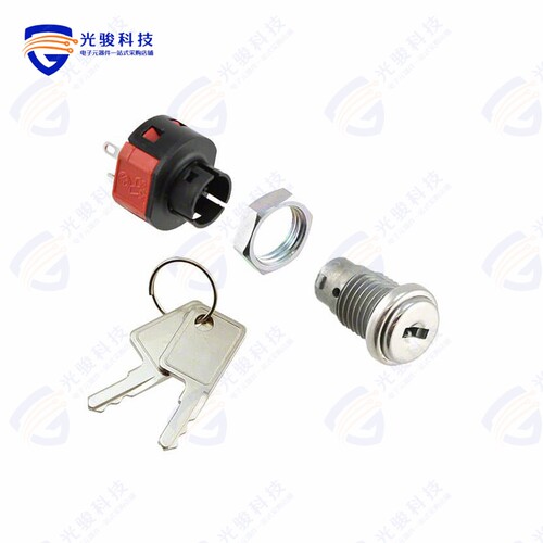 YF011U2C203NQ 《SWITCH KEYLOCK 2POS SPDT 4A 125V》