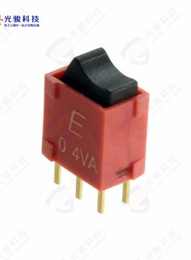400UDP1R1BLKM2RE 《SWITCH ROCKER DPDT 0.4VA 20V》