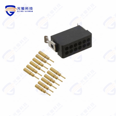 M80-8121205《CONN HEADER 12POS CRIMP 24-28AWG》
