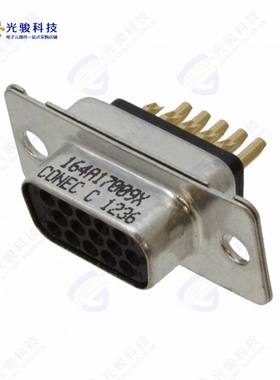 164A17009X《CONN D-SUB HD RCPT 15P SLDR CUP》