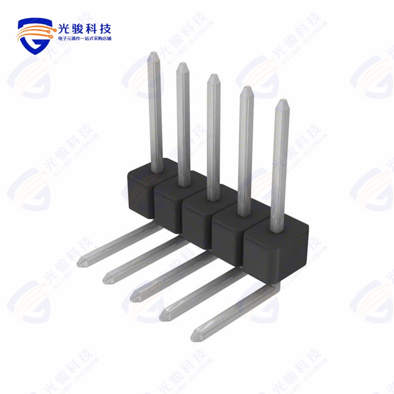 PEC05SGBN《CONN HEADER R/A 5POS 2.54MM》