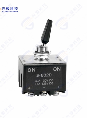 S832D 《SWITCH TOGGLE 3PDT 30A 30V》