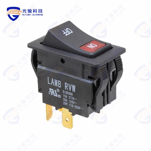 ROCKER SWITCH SPST 20A RVW41D1123 125V 116