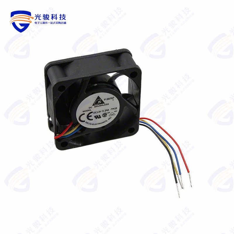 AFB0412VHB-TP25《FAN AXIAL 40X15MM 12VDC WIRE》