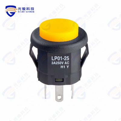LP0125CMKW015DB 《SWITCH PUSHBUTTON DPDT 3A 125V》