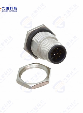 M12A-12PMMS-SF8001《CONN PLUG MALE 12P GOLD SLDR CUP》