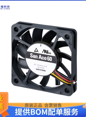 无刷直流风扇9GA0612G9001【FAN AXIAL 60X15MM 12VDC WIRE】