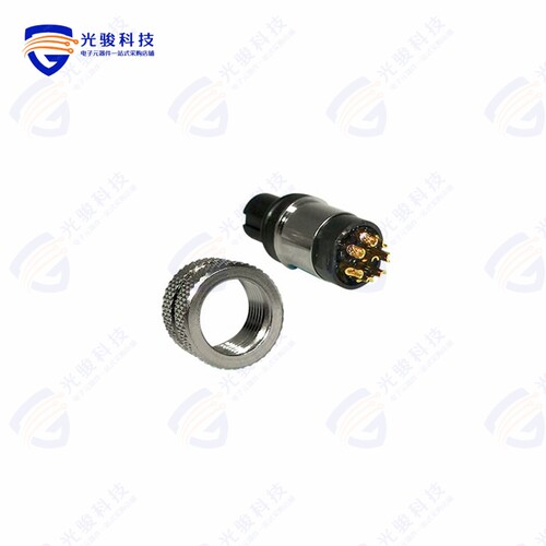 858-008-203RLS1《CONN PLUG FMALE 8P GOLD SLDR CUP》