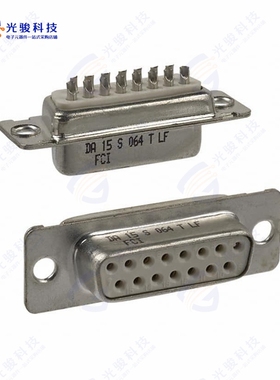 DA15S064TLF《CONN D-SUB RCPT 15POS SLDR CUP》