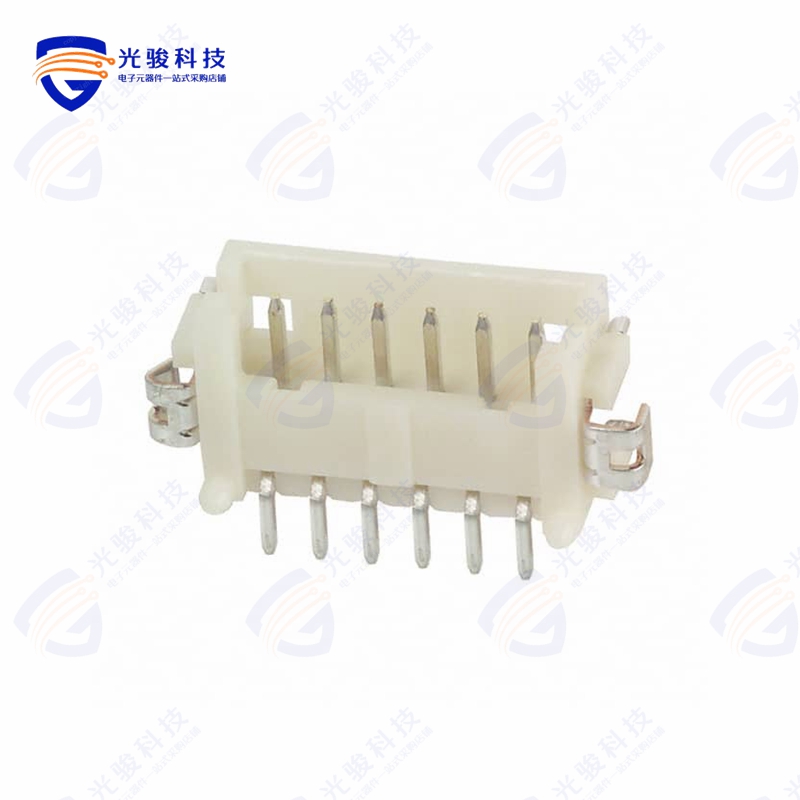 DF13-6P-1.25H(21)《CONN HEADER SMD R/A 6POS 1.25MM》