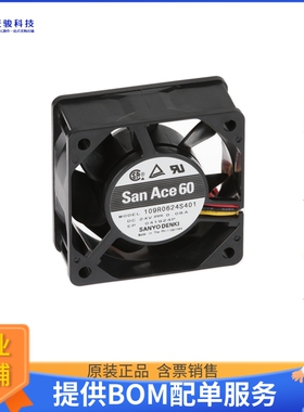 无刷直流风扇109R0624S401【FAN AXIAL 60X25MM 24VDC WIRE】