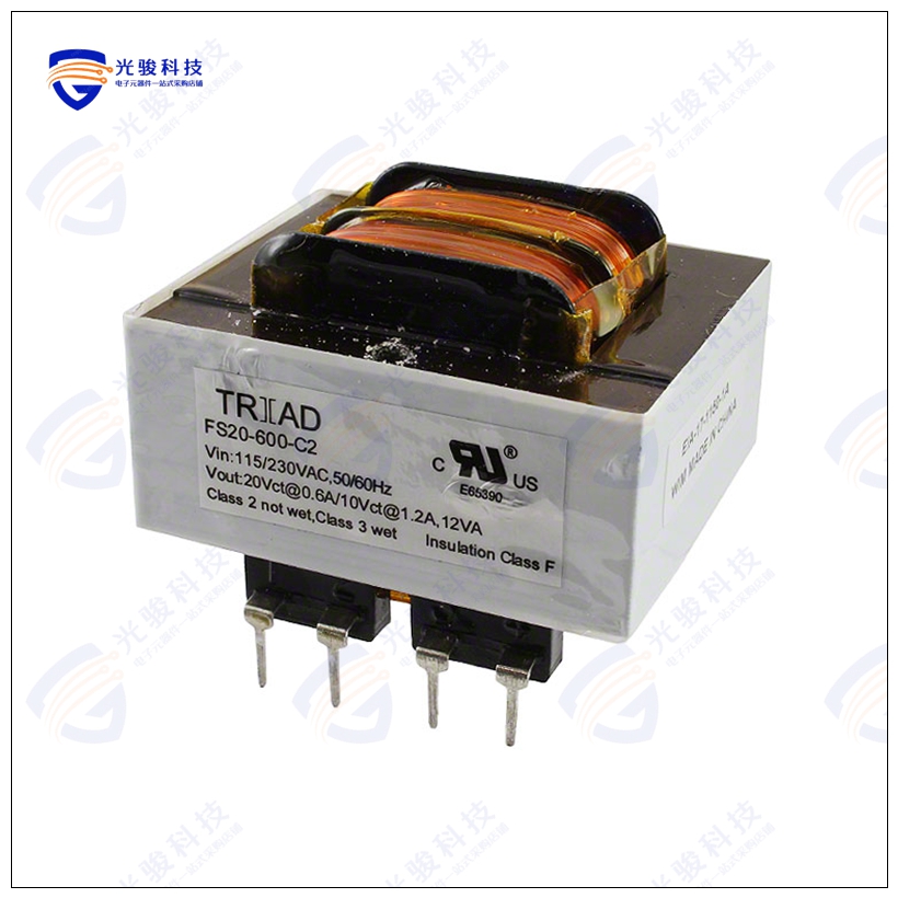FS20-600-C2 变压器PWR XFMR LAMINATED 12VA TH