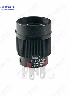 YB25WCKG01 《SWITCH PUSH DPDT 0.4VA 28V》