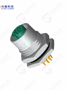 M12A-12PFFP-SF8001《CONN RCPT FMALE 12POS GOLD SLDR》