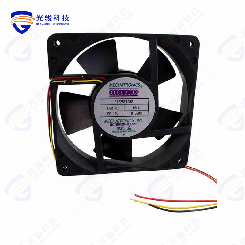 E1225E12B2-FSR-WS《FAN AXIAL 120X25MM 12VDC WIRE》