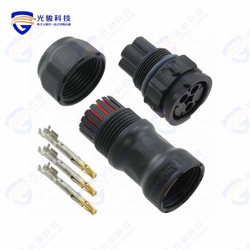 DC-03BMFA-QL8SPP《CONN RCPT FMALE 3POS GOLD CRIMP》