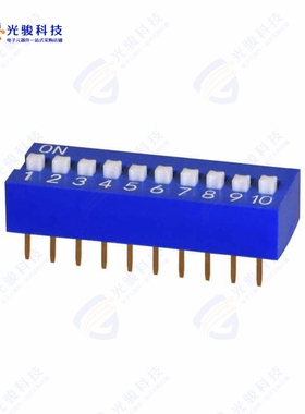 DS01C-254-L-10BE 《DIP SWITCH, SPST, 2.54 PITCH, RA》