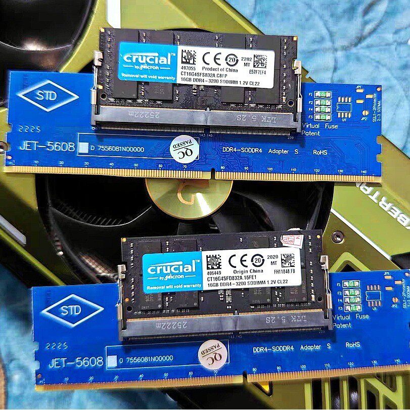 笔记本DDR4内存条测试转接卡笔记本ddr4内存转台式机DDR4用转换卡图片