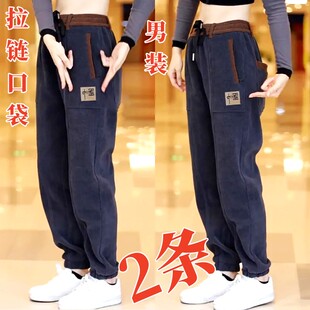 条绒运动卫裤 清仓捡漏休闲裤 秋冬厚款 宽松束脚潮流穿搭哈伦裤 男士