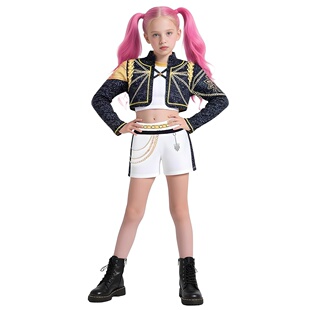 女童套装打歌服K-POP佐依cosplay万圣节服装猎魔女团cos儿童鲁米