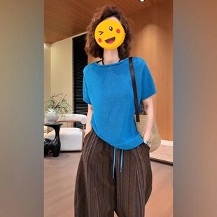 单件/少女感别致穿搭夏季欧美宽松短袖上衣时尚显瘦百搭休闲裤潮