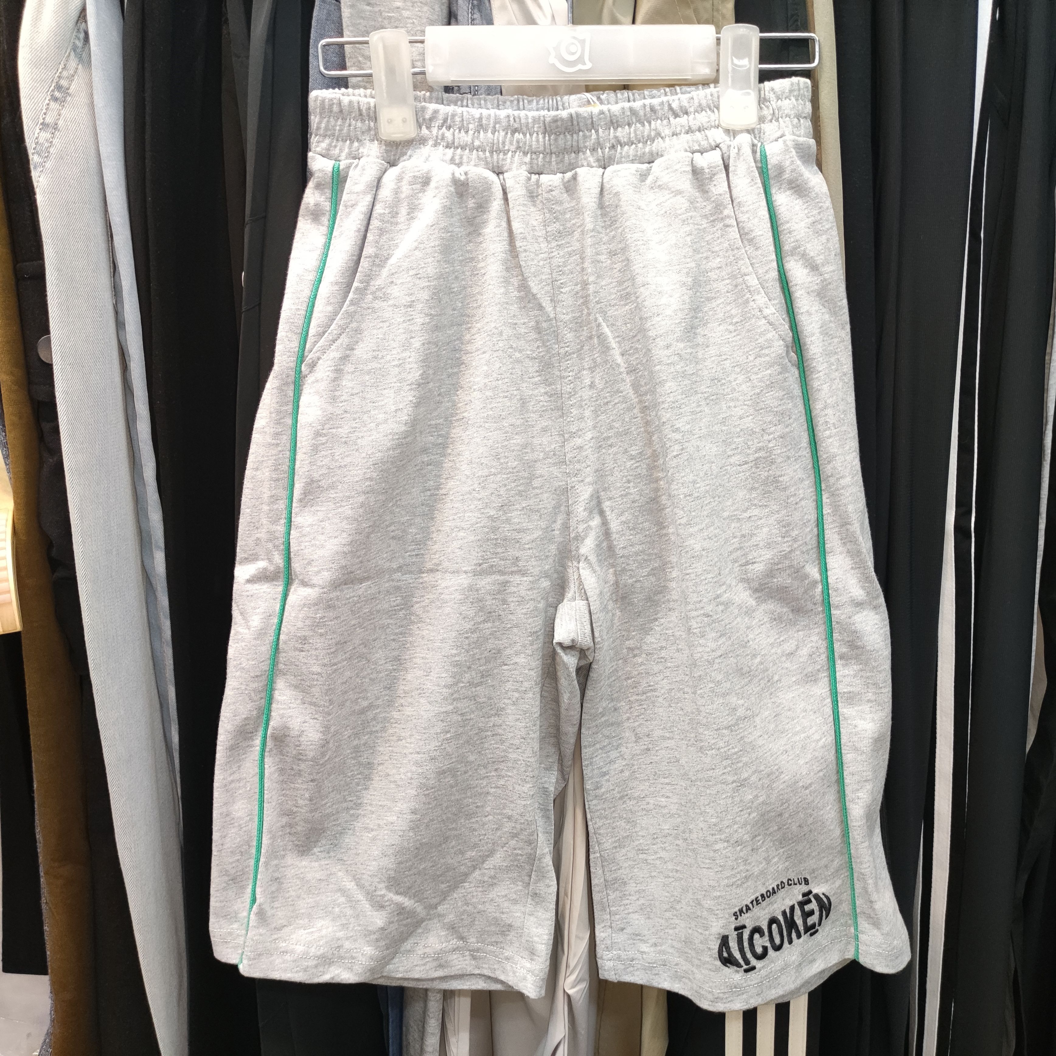 4.5折1愛(ài)兒健品牌童裝1322116001男夏針織中褲直口七分褲青少年裝