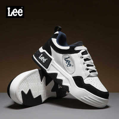 Lee运动休闲板鞋厚底增高熊猫鞋