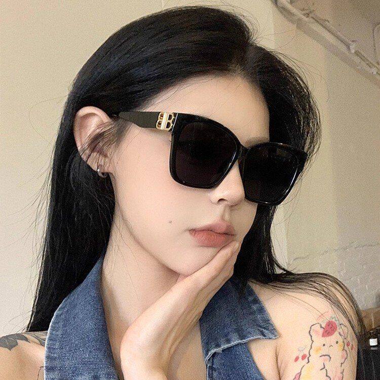 欧美黑色方框高级感墨镜女时尚