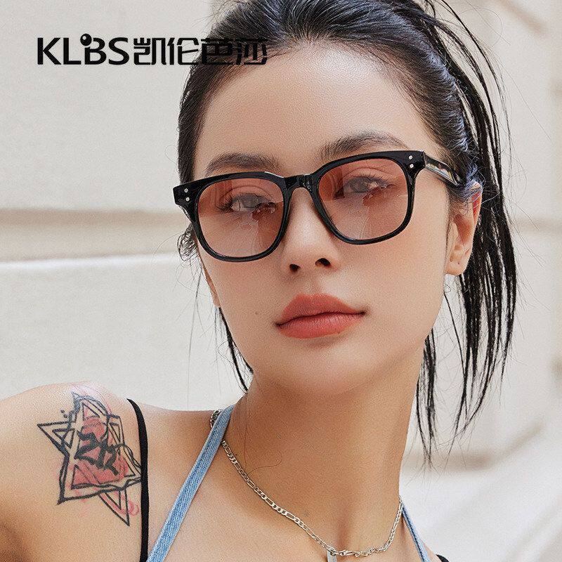 新款女士米钉太阳镜韩版潮流墨镜眼镜男款偏光复古方形护目太阳镜