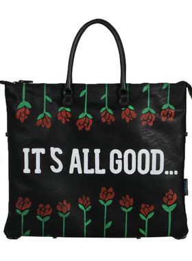 GABS 女士 黑色聚酯纤维可变形手提单肩包 30T3 X0395 F0046