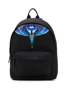 MARCELO BURLON 马塞洛布隆 男士时尚休闲黑色背包双肩包CMNB006