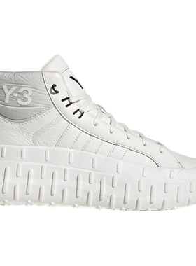 Y-3 阿迪 Y3男士春秋季白色高邦时尚耐磨运动休闲鞋 GV7678